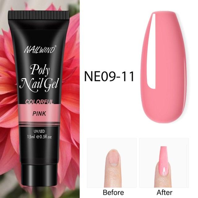 Diamond Gel Nail Polish Poly 15ml Semi Permanent UV Manicure Reflective Sparkling Luxury Shine Design For Women and Girls