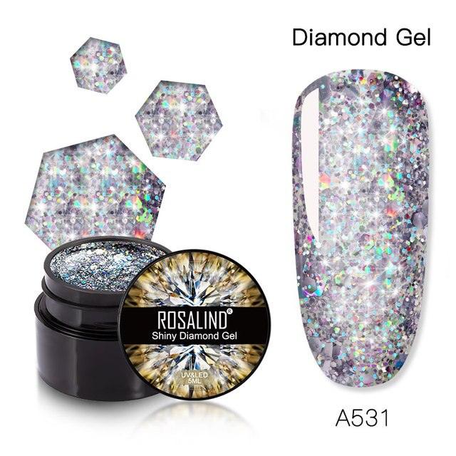 Luxury Modern Crystal Shiny Gel Nail Polish Painting Nails Art Design Diamond Manicure Gel Luxury Design For Women and Girls