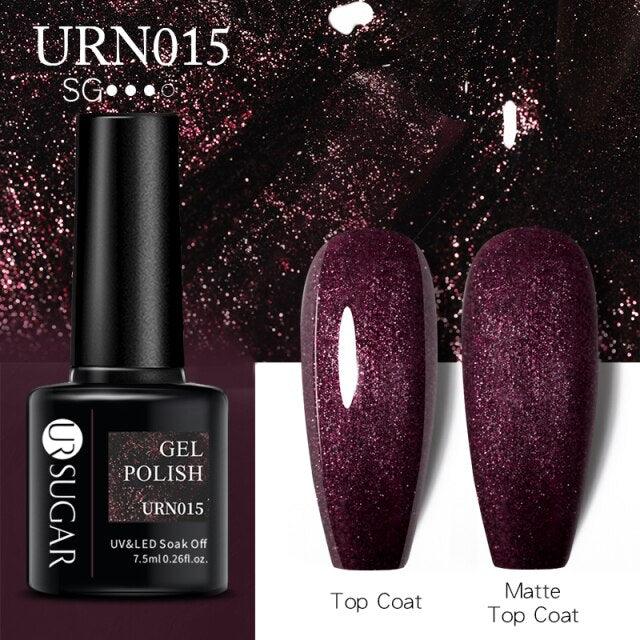 Matte Pink Blue Gel Nail Polish Semi Permanent LED Nail Art Design Elegant Warm Colors For Womens