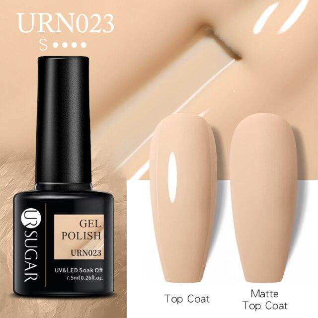 Matte Pink Blue Gel Nail Polish Semi Permanent LED Nail Art Design Elegant Warm Colors For Womens