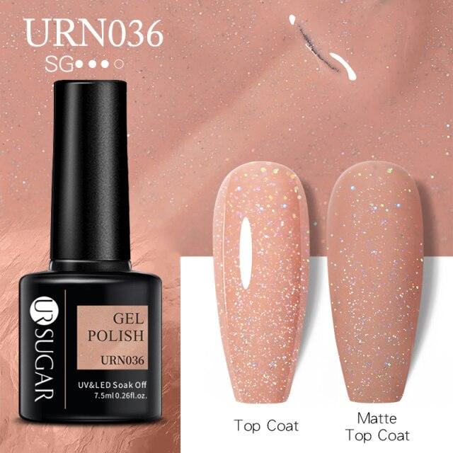 Matte Pink Blue Gel Nail Polish Semi Permanent LED Nail Art Design Elegant Warm Colors For Womens