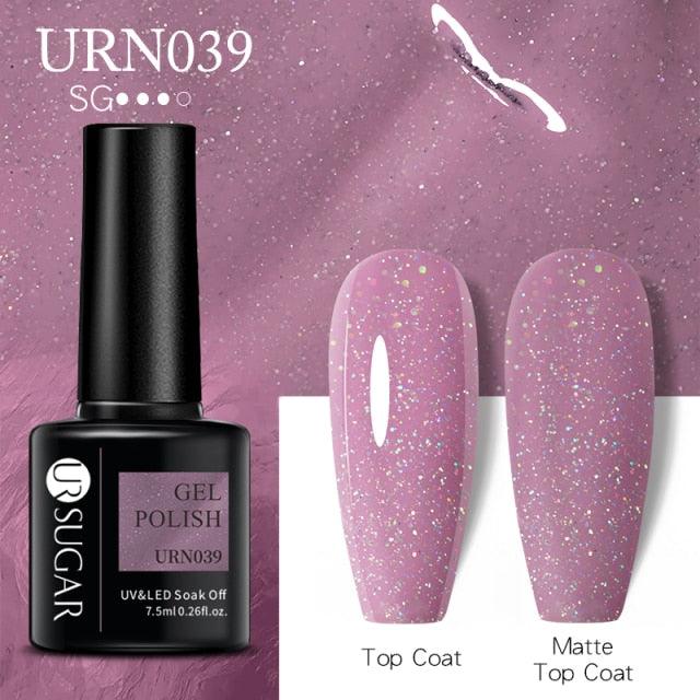 Matte Pink Blue Gel Nail Polish Semi Permanent LED Nail Art Design Elegant Warm Colors For Womens