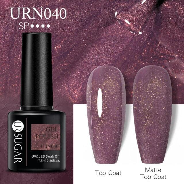 Matte Pink Blue Gel Nail Polish Semi Permanent LED Nail Art Design Elegant Warm Colors For Womens