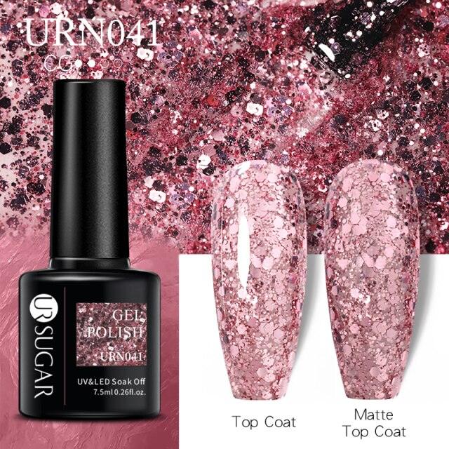 Matte Pink Blue Gel Nail Polish Semi Permanent LED Nail Art Design Elegant Warm Colors For Womens