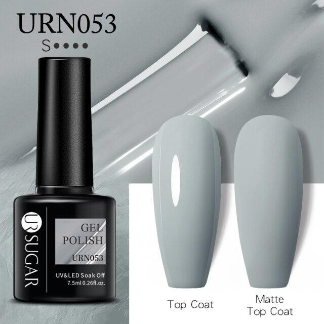 Matte Pink Blue Gel Nail Polish Semi Permanent LED Nail Art Design Elegant Warm Colors For Womens