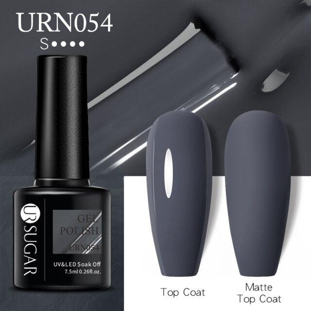 Matte Pink Blue Gel Nail Polish Semi Permanent LED Nail Art Design Elegant Warm Colors For Womens
