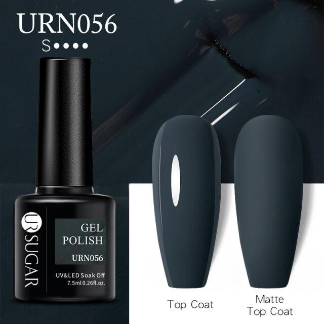 Matte Pink Blue Gel Nail Polish Semi Permanent LED Nail Art Design Elegant Warm Colors For Womens