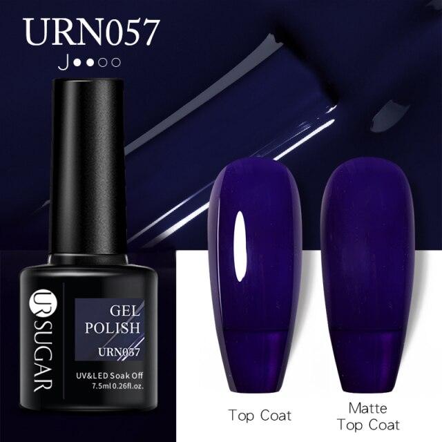 Matte Pink Blue Gel Nail Polish Semi Permanent LED Nail Art Design Elegant Warm Colors For Womens