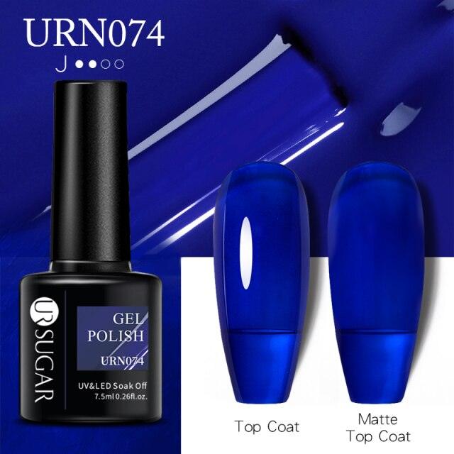 Matte Pink Blue Gel Nail Polish Semi Permanent LED Nail Art Design Elegant Warm Colors For Womens