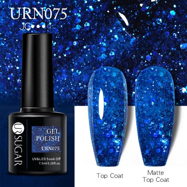 Matte Pink Blue Gel Nail Polish Semi Permanent LED Nail Art Design Elegant Warm Colors For Womens