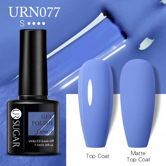 Matte Pink Blue Gel Nail Polish Semi Permanent LED Nail Art Design Elegant Warm Colors For Womens