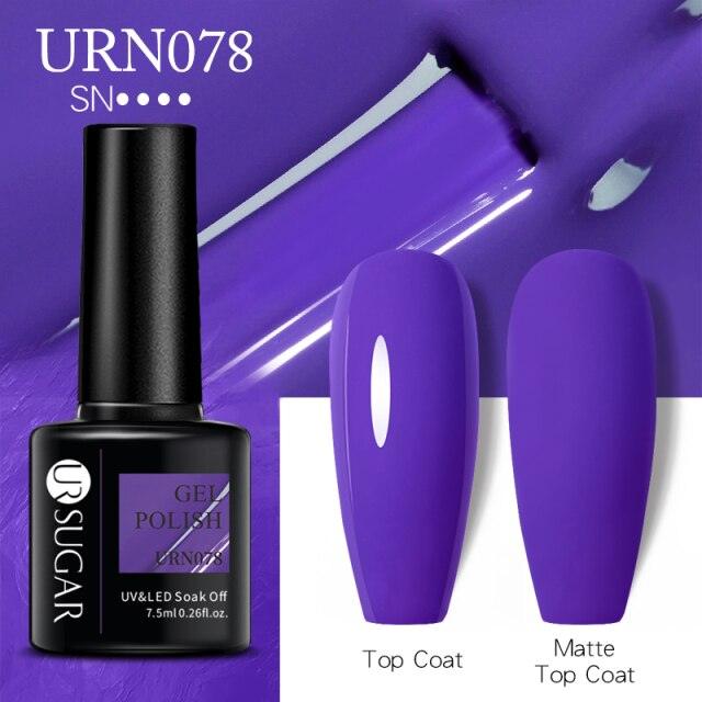 Matte Pink Blue Gel Nail Polish Semi Permanent LED Nail Art Design Elegant Warm Colors For Womens