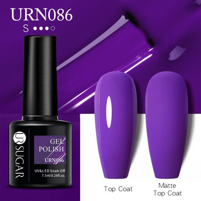Matte Pink Blue Gel Nail Polish Semi Permanent LED Nail Art Design Elegant Warm Colors For Womens