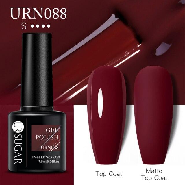 Matte Pink Blue Gel Nail Polish Semi Permanent LED Nail Art Design Elegant Warm Colors For Womens