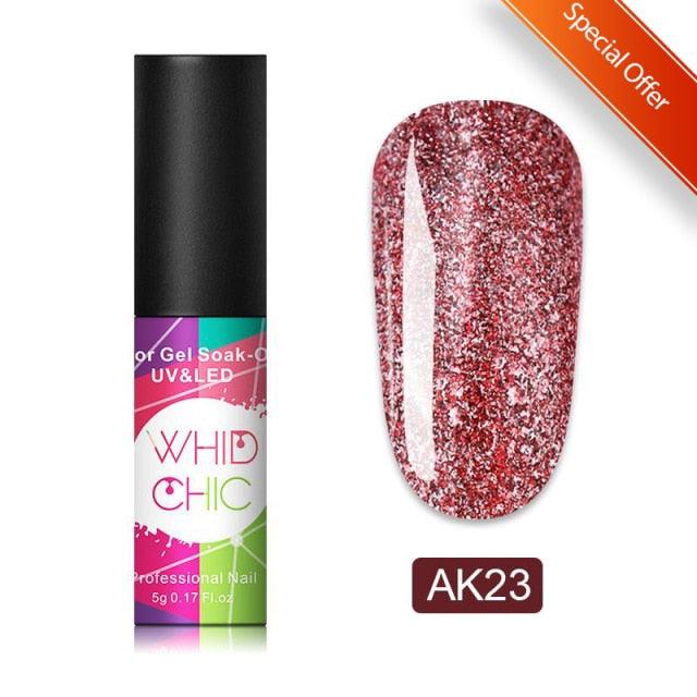 Matte Pink Blue Gel Nail Polish Semi Permanent LED Nail Art Design Elegant Warm Colors For Womens