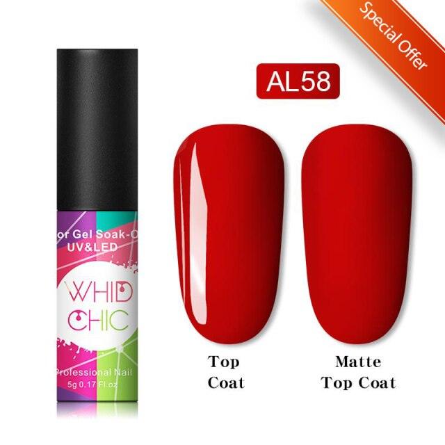 Matte Pink Blue Gel Nail Polish Semi Permanent LED Nail Art Design Elegant Warm Colors For Womens
