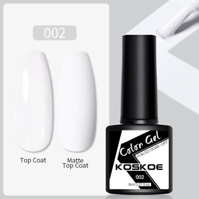 Womens Glossy Colorful 8ml Nail Gel Polish Permanent UV LED Summer Winter High Quality Fashion Design