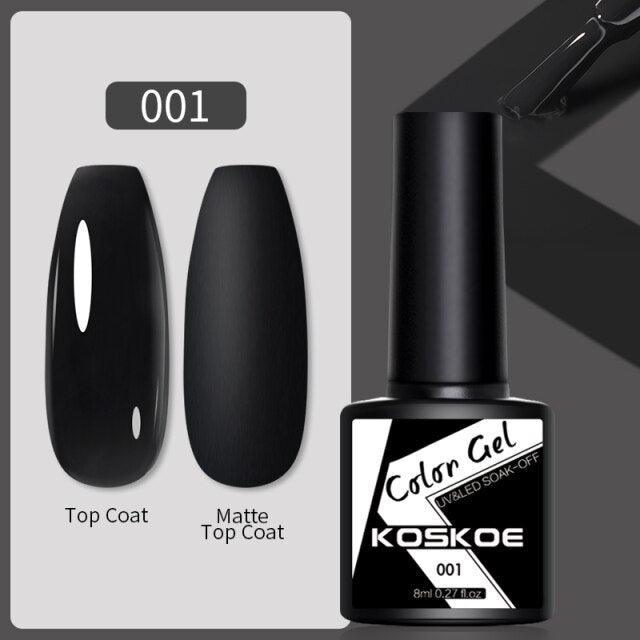 Womens Glossy Colorful 8ml Nail Gel Polish Permanent UV LED Summer Winter High Quality Fashion Design