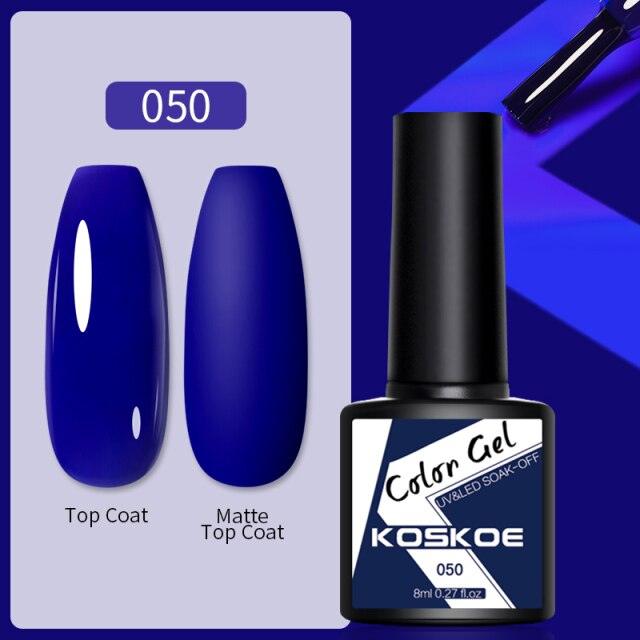 Womens Glossy Colorful 8ml Nail Gel Polish Permanent UV LED Summer Winter High Quality Fashion Design