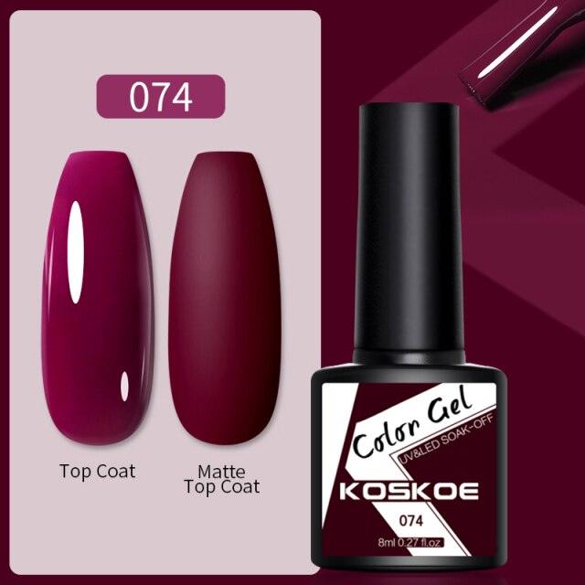 Womens Glossy Colorful 8ml Nail Gel Polish Permanent UV LED Summer Winter High Quality Fashion Design