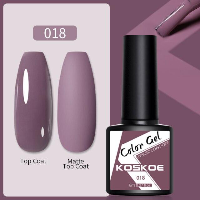 Womens Glossy Colorful 8ml Nail Gel Polish Permanent UV LED Summer Winter High Quality Fashion Design