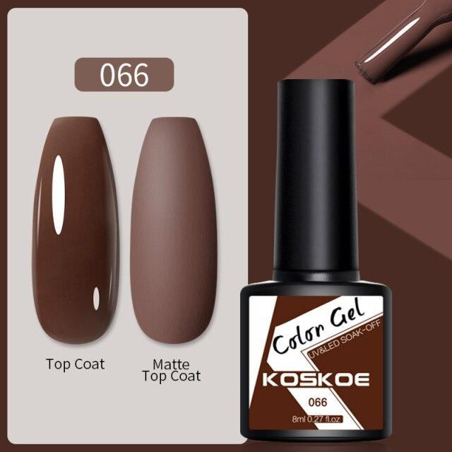 Womens Glossy Colorful 8ml Nail Gel Polish Permanent UV LED Summer Winter High Quality Fashion Design