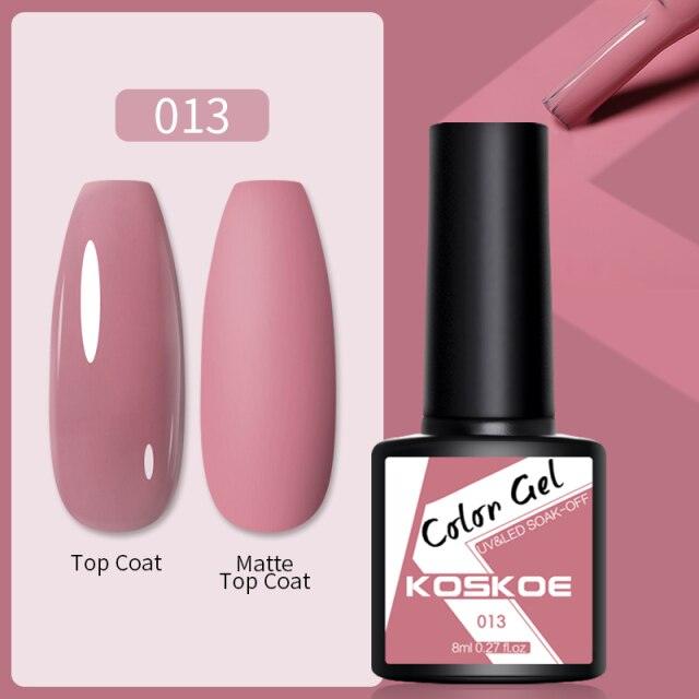 Womens Glossy Colorful 8ml Nail Gel Polish Permanent UV LED Summer Winter High Quality Fashion Design