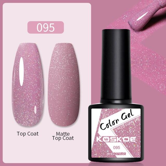 Womens Glossy Colorful 8ml Nail Gel Polish Permanent UV LED Summer Winter High Quality Fashion Design
