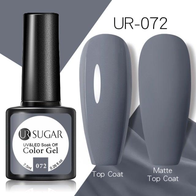 Brown Blue Gel Nail Polish UV LED Autumn Winter Series Matte And Glossy Colors Elegant Stylish Design For Womens