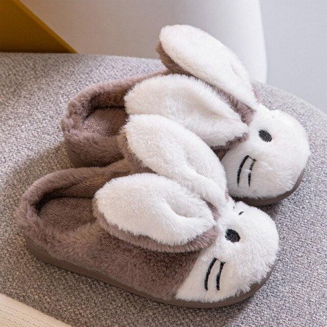 Couples Home Slippers Warm Cute Womans Mens Slipper Winter Shoes New Fashion Casual Fur Plush Slides Winter Slippers For Women House Slippers Fluffy Soft Comfy Fuzzy Slippers Faux Fur Plush Anti-Skid Slippers