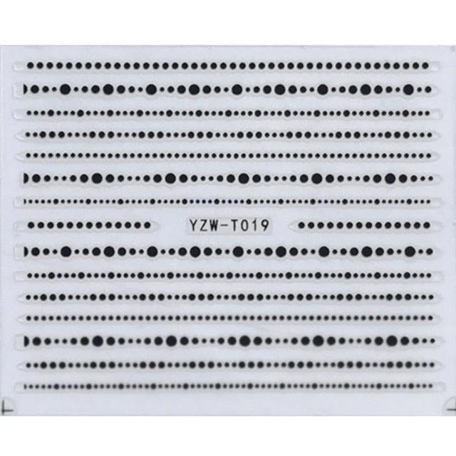 Nail Stickers for Manicure Nail Sticker Sliders For Nails Decal Self-adhesive Nails Figures Transfer Black Accessories Sliders Manicure Decoration 3D Nail Supplies Holographic Decals Transfer Sliders Nail Design Manicures Nail Self-Adhesive Sticker