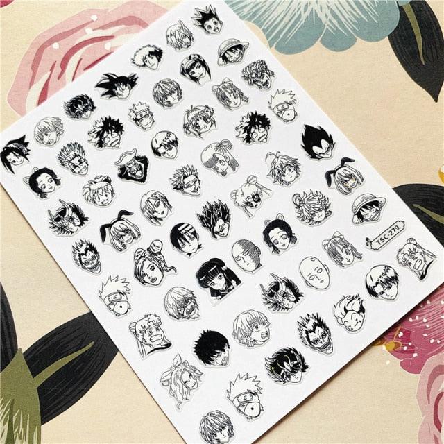 Cute rabbit Cute cat  Japanese Justice Girl 3D Back Glue Nail Sticker Nail Decoration Nail Art Nail Ornament Self Adhesive Nail Decals for Nail Art Decoration Including Hearts Stars Letters Bowknot Leaves Flowers Plants Fruits Butterflies for Woman