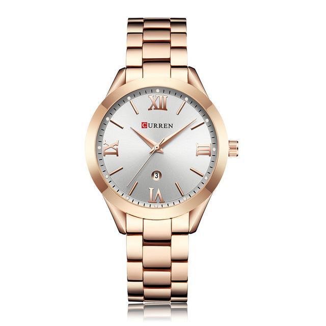 Women's Waterproof Elegant Classic Watch With Big Numerals And Date Display Luxury Wristwatch Excellent Gift