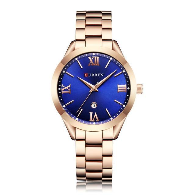 Women's Waterproof Elegant Classic Watch With Big Numerals And Date Display Luxury Wristwatch Excellent Gift