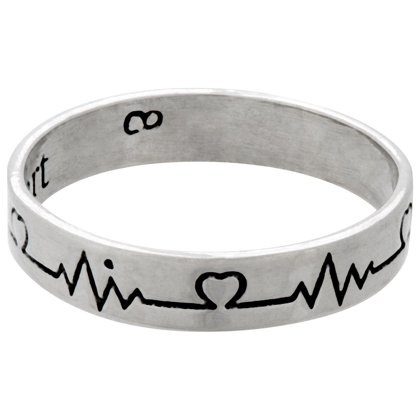 Pulse of My Heart Sterling Ring