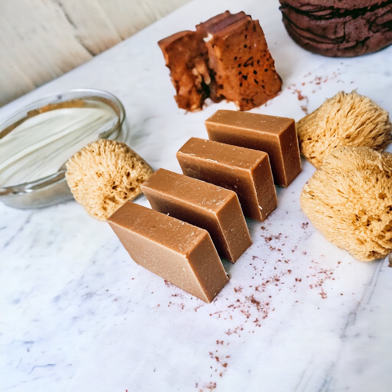 Kürbisgewürz-Seifenstück Handgemacht Bio Sheabutter Kaltsiedeverfahren 127g