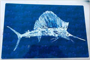 Purple Sailfish Placemat | Coastal