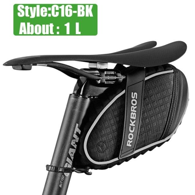 Rainproof Bicycle Bag Shock Proof Bike Bag For Reflective Large Capacity Seat Bike Bag Accessories Bag Seat Bag Bike Bag Under Seat Bicycle Bag Cycling Accessories Storage Pouch Bike For Mountain Road Bike