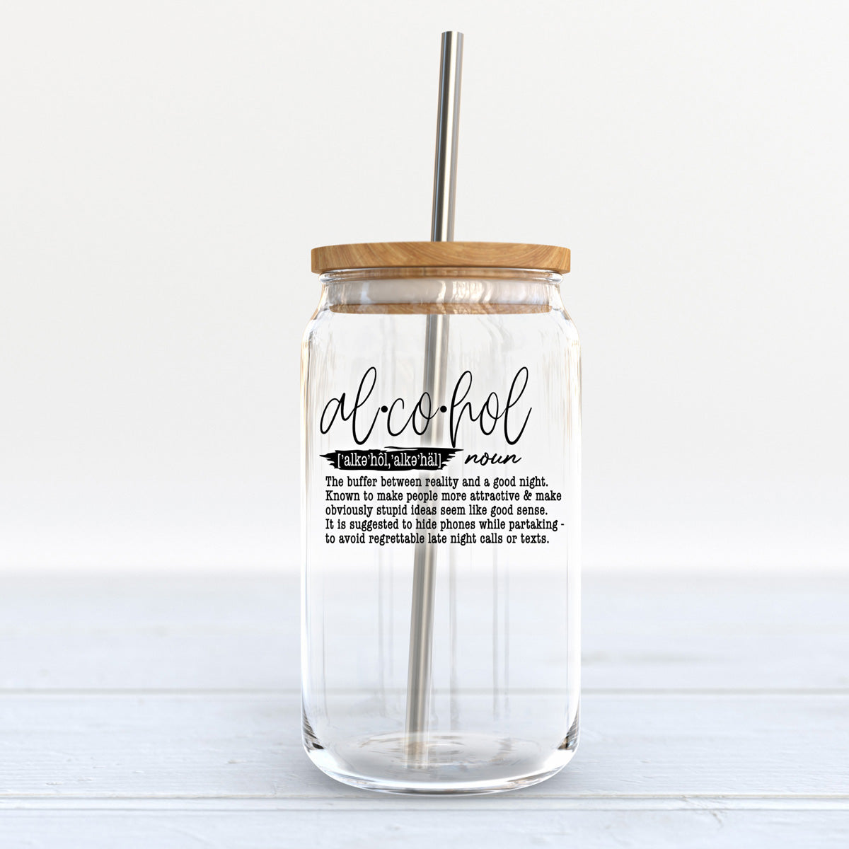 Gobelet en verre de 50 cl avec couvercle et paille en bambou, tasse isotherme réutilisable pour café, thé, bière