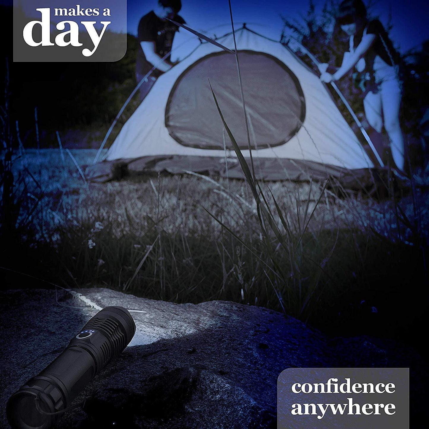 Rechargeable LED Flashlights Waterproof Hnadheld Super Bright High Lumens  Zoomable Powerful Lamp Bead Flashlight Torch For Outdoor & Indoor Camping Running Fishing Hiking Lamp