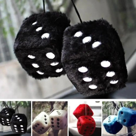 Retro Colorful Car Dice Rear View Mirror Hanging Decoration For Cars Excellent Unique Design Gift For Men