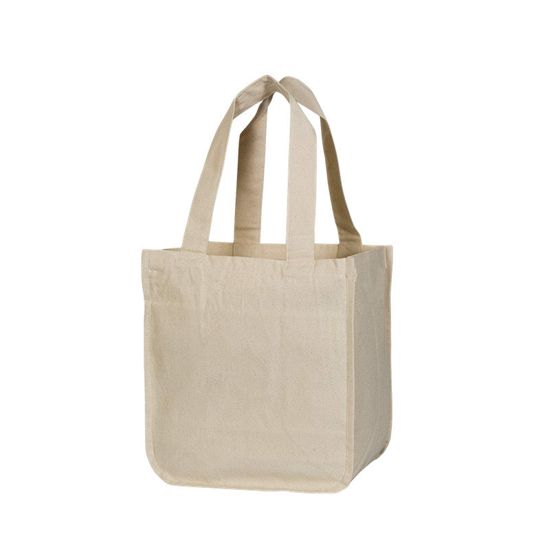 Sac fourre-tout réutilisable en coton biologique avec 6 compartiments intérieurs - Pour les courses