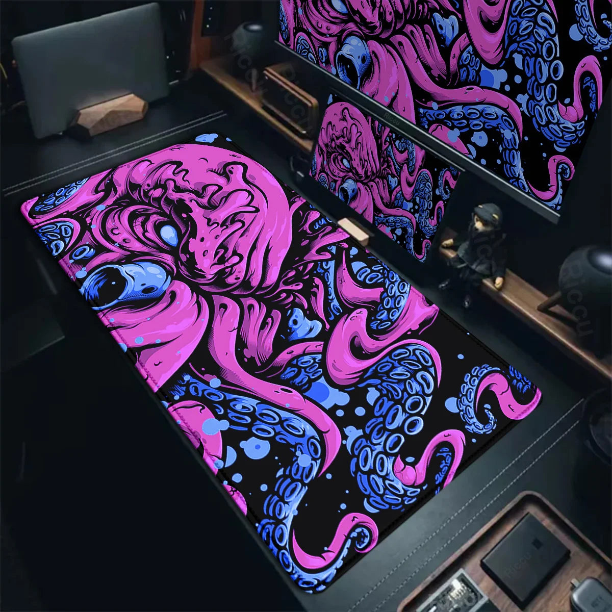 Riccu large octopus gaming mouse pad, XL Waterproof