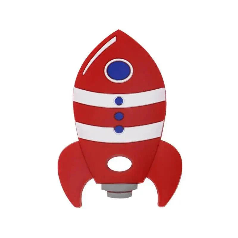 Rocket Silicone Baby Teether Rodent Baby Teething Toys Chewable Animal Shape Baby Products Nursing Gift