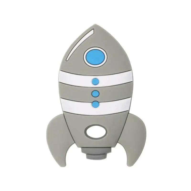 Rocket Silicone Baby Teether Rodent Baby Teething Toys Chewable Animal Shape Baby Products Nursing Gift