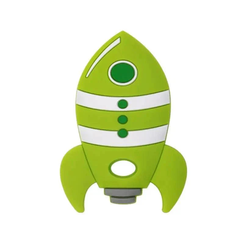 Rocket Silicone Baby Teether Rodent Baby Teething Toys Chewable Animal Shape Baby Products Nursing Gift