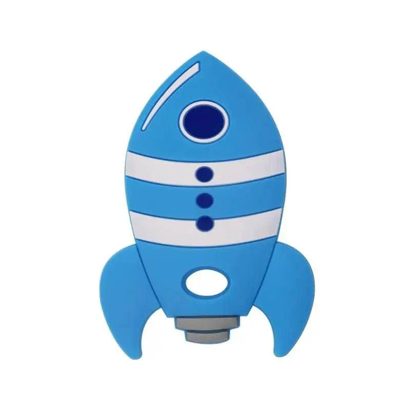 Rocket Silicone Baby Teether Rodent Baby Teething Toys Chewable Animal Shape Baby Products Nursing Gift