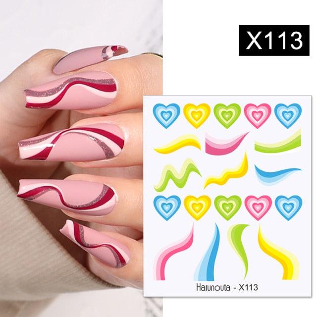 Rose Gold Star 3D Nail Stickers Silver Black White Star Heart Transfer Stickers for Nails DIY Decals Manicures Decoration Tips Nail Art Decals Water Transfer Nail Decals Sticker For Pretty Girl Self-Adhesive Nail Decals Designer Nail Stickers for Acrylic