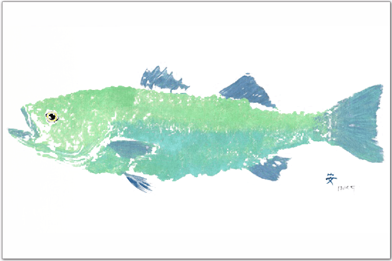 Sea Foam Bass Placemat | Ocean-Inspired