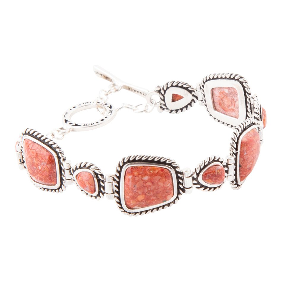 Sedona Schwammkoralle und Sterling-Silber-Knebelarmband